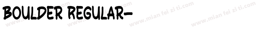 Boulder Regular字体转换